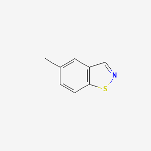 molecular formula C8H7NS B13008134 5-Methylbenzo[d]isothiazole 