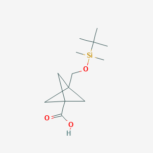 3-(((Tert-butyldimethylsilyl)oxy)methyl)bicyclo[1.1.1]pentane-1-carboxylic acid