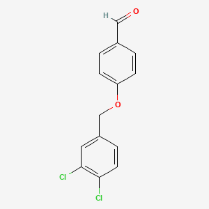 molecular formula C14H10Cl2O2 B1300814 4-[(3,4-二氯苄基)氧基]苯甲醛 CAS No. 66742-56-1
