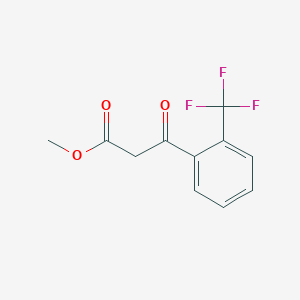 molecular formula C11H9F3O3 B1300815 甲基3-氧代-3-[2-(三氟甲基)苯基]丙酸酯 CAS No. 212755-77-6