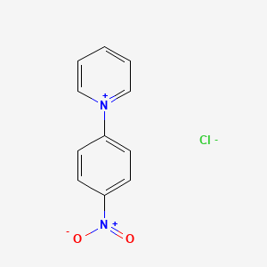 molecular formula C11H9ClN2O2 B13008150 1-(4-Nitrophenyl)pyridin-1-ium chloride CAS No. 61083-49-6