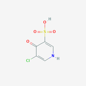 molecular formula C5H4ClNO4S B13008179 5-Chloro-4-hydroxypyridine-3-sulfonic acid 