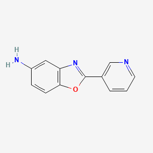 molecular formula C12H9N3O B1300818 2-吡啶-3-基-苯并噁唑-5-基胺 CAS No. 61382-21-6