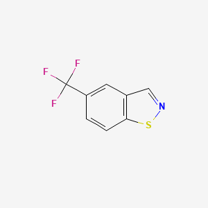 molecular formula C8H4F3NS B13008192 5-(Trifluoromethyl)benzo[d]isothiazole 