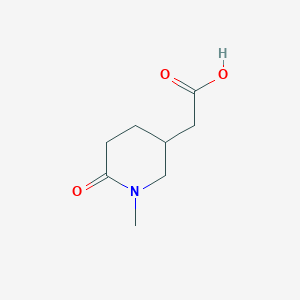 molecular formula C8H13NO3 B13008210 2-(1-Methyl-6-oxopiperidin-3-yl)acetic acid 