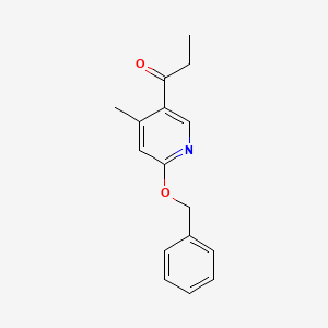 1-(6-(Benzyloxy)-4-methylpyridin-3-yl)propan-1-one