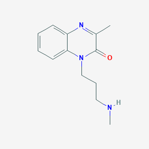 molecular formula C13H17N3O B13008227 3-Methyl-1-(3-(methylamino)propyl)quinoxalin-2(1H)-one 