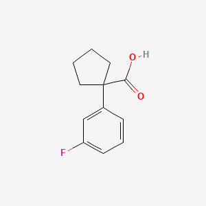 molecular formula C12H13FO2 B1300823 1-(3-Fluorophenyl)cyclopentanecarboxylic acid CAS No. 214262-97-2