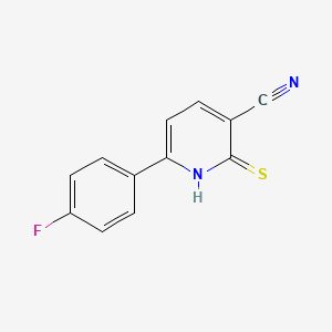 molecular formula C12H7FN2S B13008233 6-(4-Fluorophenyl)-2-thioxo-1,2-dihydropyridine-3-carbonitrile 