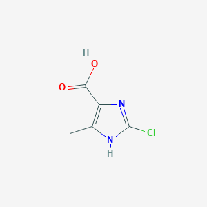 molecular formula C5H5ClN2O2 B13008260 2-Chloro-4-methyl-1H-imidazole-5-carboxylic acid 