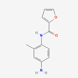 molecular formula C12H12N2O2 B1300829 N-(4-amino-2-methylphenyl)furan-2-carboxamide CAS No. 404832-64-0