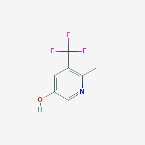 molecular formula C7H6F3NO B13008317 6-Methyl-5-(trifluoromethyl)pyridin-3-ol 