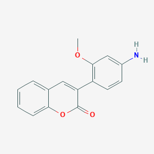 molecular formula C16H13NO3 B1300833 3-(4-氨基-2-甲氧基苯基)-色烯-2-酮 CAS No. 335206-96-7