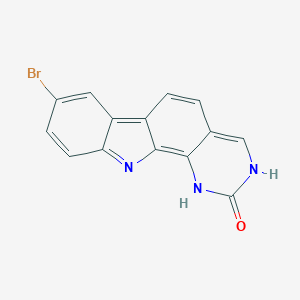 molecular formula C14H8BrN3O B13008333 2H-Pyrimido[4,5-a]carbazol-2-one, 8-bromo-1,11-dihydro- CAS No. 1499223-18-5