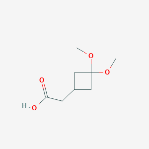 2-(3,3-Dimethoxycyclobutyl)aceticacid