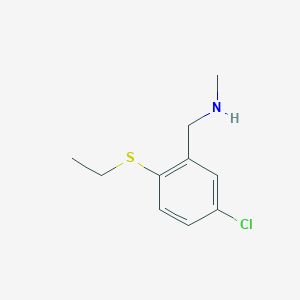 1-(5-Chloro-2-(ethylthio)phenyl)-N-methylmethanamine