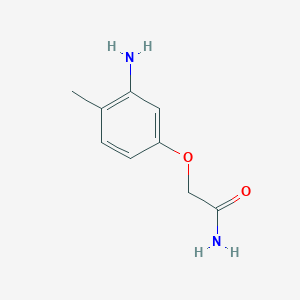 molecular formula C9H12N2O2 B13008457 2-(3-Amino-4-methylphenoxy)acetamide 