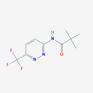 molecular formula C10H12F3N3O B13008461 N-(6-(Trifluoromethyl)pyridazin-3-yl)pivalamide 