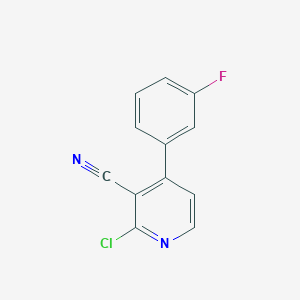 2-Chloro-4-(3-fluorophenyl)nicotinonitrile