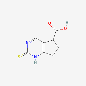 2-Mercapto-6,7-dihydro-5H-cyclopenta[d]pyrimidine-5-carboxylic acid