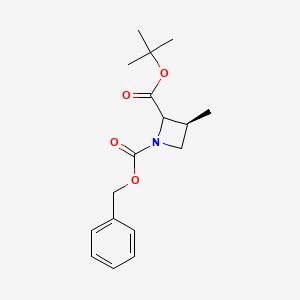 (3S)-1-Benzyl2-tert-butyl3-methylazetidine-1,2-dicarboxylate