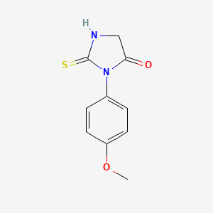 molecular formula C10H10N2O2S B1300853 3-(4-甲氧基苯基)-2-硫代咪唑啉-4-酮 CAS No. 39123-62-1