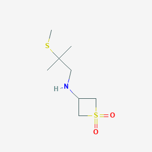 3-((2-Methyl-2-(methylthio)propyl)amino)thietane1,1-dioxide