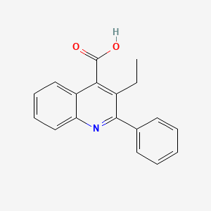 molecular formula C18H15NO2 B1300854 3-乙基-2-苯基喹啉-4-羧酸 CAS No. 224633-08-3
