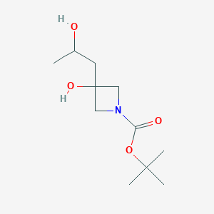 Tert-butyl 3-hydroxy-3-(2-hydroxypropyl)azetidine-1-carboxylate