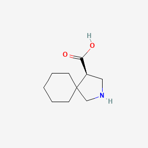 molecular formula C10H17NO2 B13008583 (R)-2-Azaspiro[4.5]decane-4-carboxylicacid 