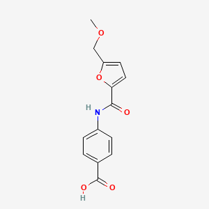 molecular formula C14H13NO5 B1300859 4-[(5-甲氧基甲基-呋喃-2-羰基)-氨基]-苯甲酸 CAS No. 330638-42-1