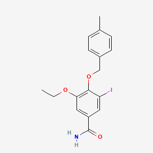 3-Ethoxy-5-iodo-4-((4-methylbenzyl)oxy)benzamide