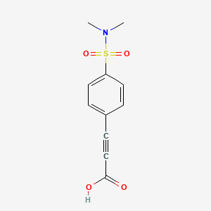 molecular formula C11H11NO4S B13008615 3-(4-(N,N-Dimethylsulfamoyl)phenyl)propiolic acid 