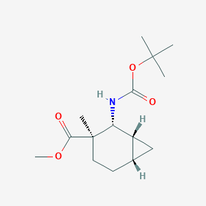 (1R,2R,3R,6S)-Methyl 2-((tert-butoxycarbonyl)amino)-3-methylbicyclo[4.1.0]heptane-3-carboxylate