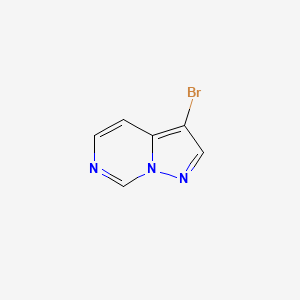 molecular formula C6H4BrN3 B13008656 3-Bromopyrazolo[1,5-c]pyrimidine 