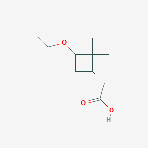 2-(3-Ethoxy-2,2-dimethylcyclobutyl)aceticacid