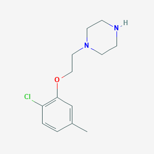 molecular formula C13H19ClN2O B1300870 1-[2-(2-氯-5-甲基苯氧基)-乙基]-哌嗪 CAS No. 40987-20-0