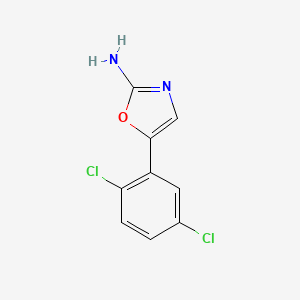 molecular formula C9H6Cl2N2O B13008700 5-(2,5-Dichlorophenyl)oxazol-2-amine 