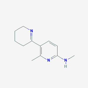 molecular formula C12H17N3 B13008703 N,2'-Dimethyl-3,4,5,6-tetrahydro-[2,3'-bipyridin]-6'-amine 