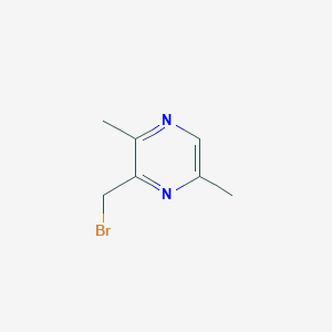 molecular formula C7H9BrN2 B13008704 3-(Bromomethyl)-2,5-dimethylpyrazine 