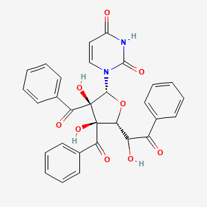 1-((2R,3R,4R,5R)-3,4-Dibenzoyl-3,4-dihydroxy-5-(1-hydroxy-2-oxo-2-phenylethyl)tetrahydrofuran-2-yl)pyrimidine-2,4(1H,3H)-dione