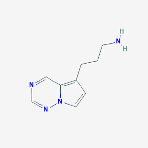 3-(Pyrrolo[2,1-f][1,2,4]triazin-5-yl)propan-1-amine