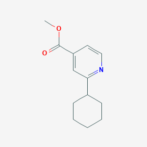 molecular formula C13H17NO2 B13008749 Methyl 2-cyclohexylisonicotinate 