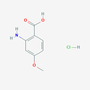 molecular formula C8H10ClNO3 B13008786 2-Amino-4-methoxybenzoic acid hydrochloride 