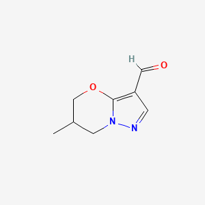 6-Methyl-6,7-dihydro-5H-pyrazolo[5,1-b][1,3]oxazine-3-carbaldehyde