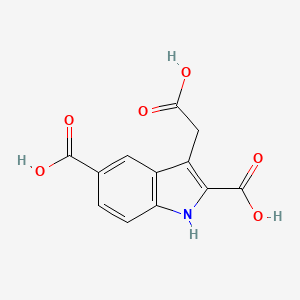 molecular formula C12H9NO6 B1300884 3-(carboxymethyl)-1H-indole-2,5-dicarboxylic acid CAS No. 727687-76-5