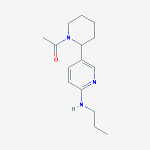 1-(2-(6-(Propylamino)pyridin-3-yl)piperidin-1-yl)ethanone