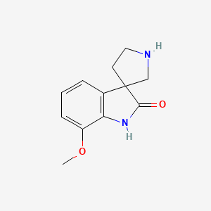 molecular formula C12H14N2O2 B13008857 7-Methoxyspiro[indoline-3,3'-pyrrolidin]-2-one 