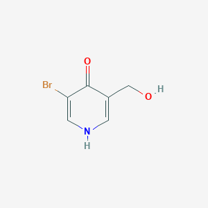 molecular formula C6H6BrNO2 B13008861 3-Bromo-5-(hydroxymethyl)pyridin-4(1H)-one 