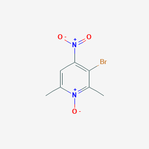 molecular formula C7H7BrN2O3 B13008870 3-Bromo-2,6-dimethyl-4-nitropyridine 1-oxide CAS No. 54754-75-5